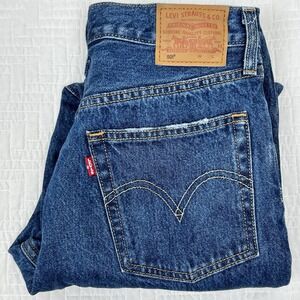 Levi's Premium Big E 501 Jeans Blue Denim Regular W28 L30 Button Fly 28x30